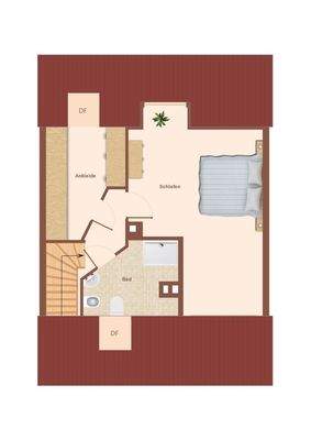 Skizze Grundriss Dachgeschoss