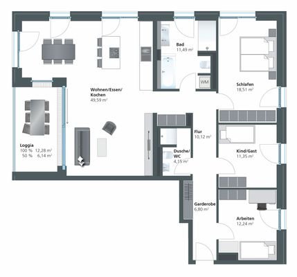 Wohnung 2.8