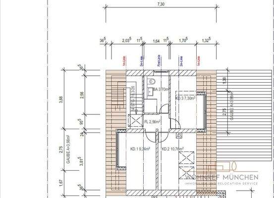 Grundriss Dachgeschoss Haupthaus