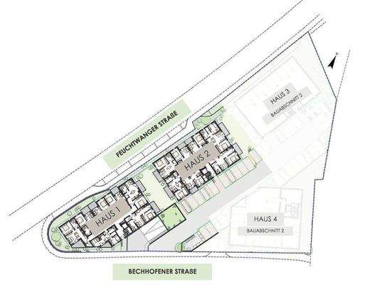 Wohnanlage im Überblick