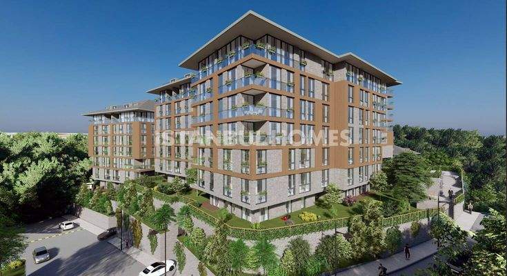 Stylish Flats in a Complex with Swimming Pool in Üsküdar İstanbul