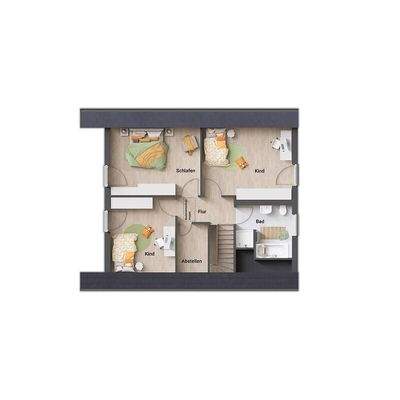 Flair 134 Novo - Grundriss Dachgeschoss