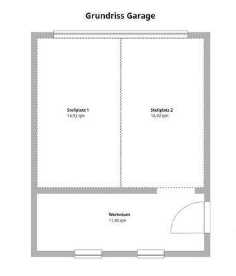 Grundriss Garage