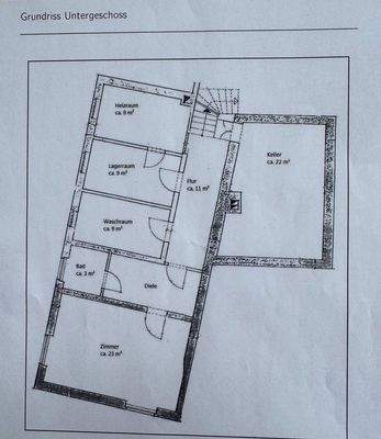Grundriss Untergeschoss
