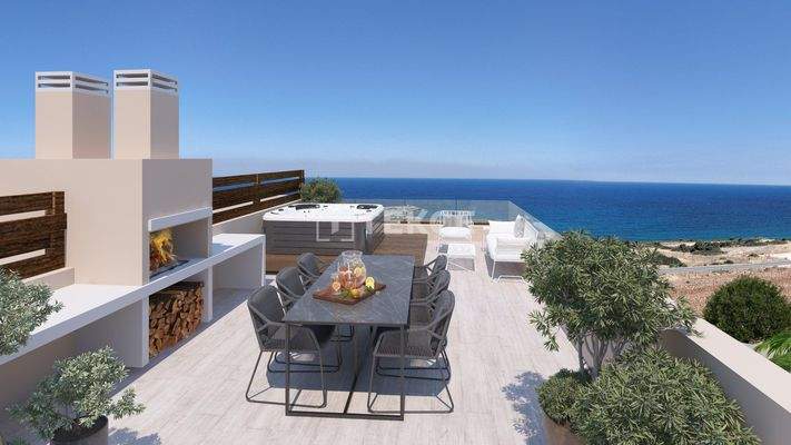 Sea and Mountain-View Apartments in Girne Esentepe