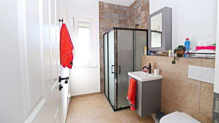 EG: Tageslichtbad mit Dusche+WC