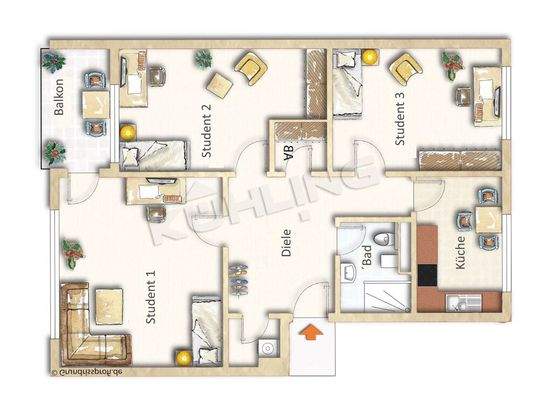 Nutzungsvorschlag " Studentische Vermietung "