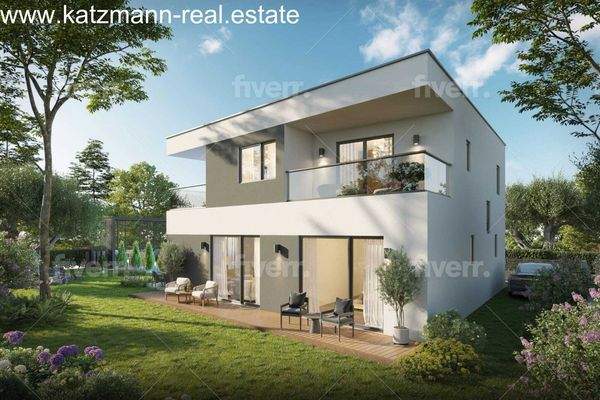 Modernes Architektur-Highlight: Lichtdurchflutetes Einfamilienhaus mit großzügiger Terrasse und traumhaftem Gartenambiente