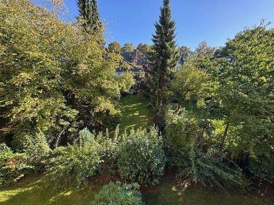 Ausblick aus dem Schlafzimmer