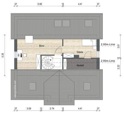 Grundriss Spitzboden