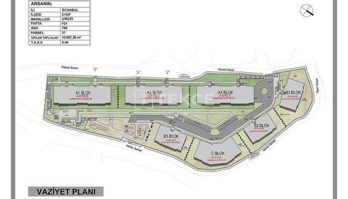 Ready-to-Move Apartments in a Project in Eyüpsultan Istanbul