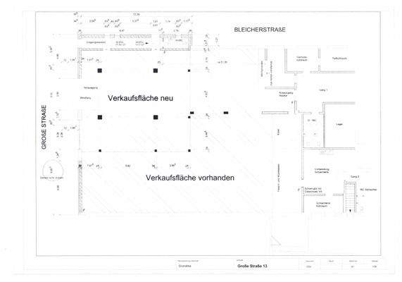 Grundriss Erdgeschoss mit Aufmass