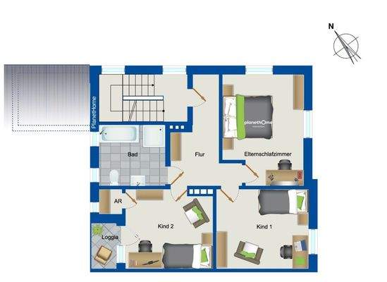 Grundriss Obergeschoss