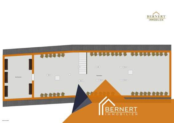 Grundriss visualisiert DG Gewerbe 1