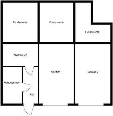 Grundrissskizze Keller