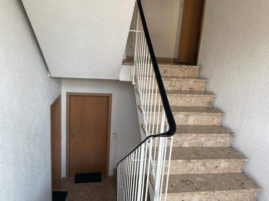 Treppenaufgang zur Wohnung