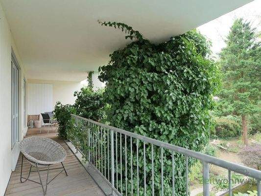 Balkonblick vom Schlafzimmer