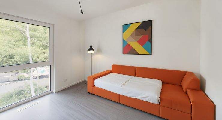 Schlafzimmer - Schlafzimmer, Bauhaus - (KI generiert)