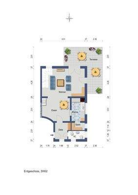 Grundriss EG DHH rechts