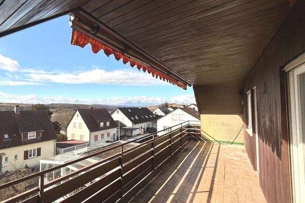 Panorama-Aussicht vom Balkon