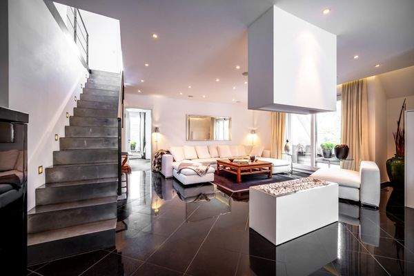 Design Edelstahltreppe in das obere Dachgeschoss