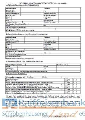 Mieterselbstauskunft