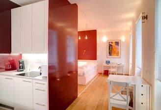 Küche, Wohn/Schlafraum