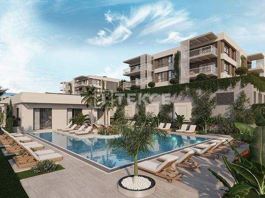 Apartments Close to the Sea in a Gated Complex in Çeşme
