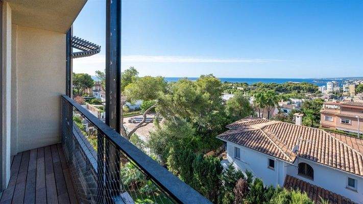 Penthouse, Meerblick, privater Pool, zum Verkauf, La Bonanova, Palma, Mallorca