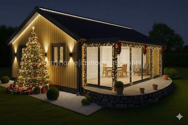 Haus Ute mit LED und Weihnachtlich