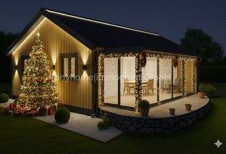 Haus Ute mit LED und Weihnachtlich