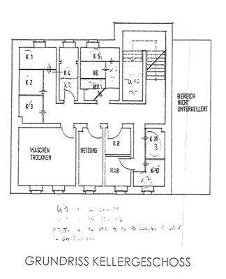 Grundriss Keller