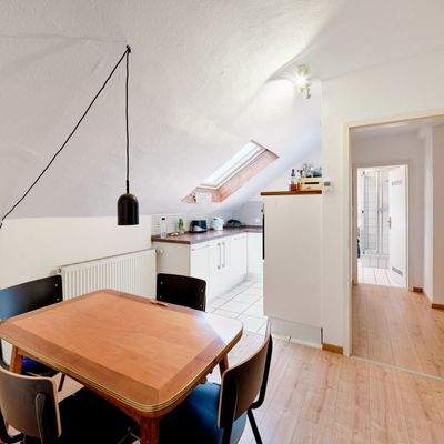 Wohnküche im Dachgeschoss