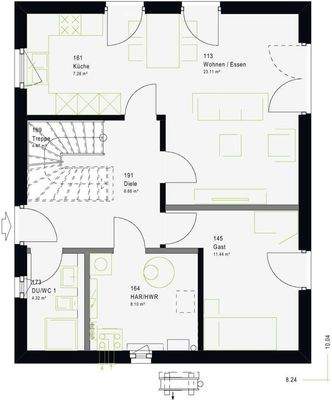 Beispiel Grundriss EG