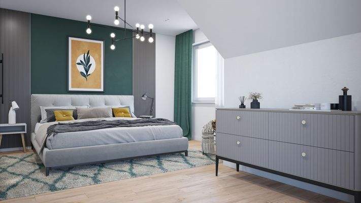 Schlafzimmer - visualisiert