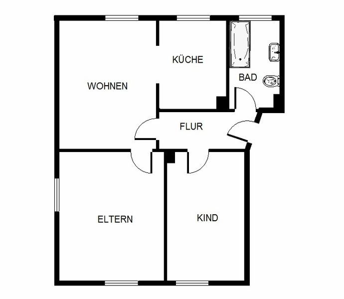 3 Zimmer Wohnung in Gelsenkirchen (Scholven)