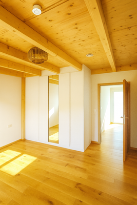 Schlafzimmer mit Einbauschrank