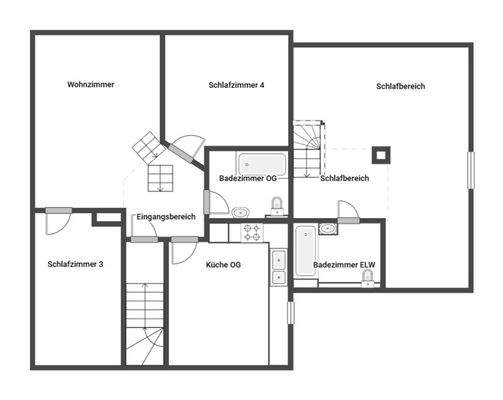 1. Grundriss Skizze 1.OG
