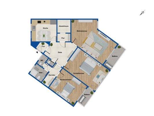 Grundriss - 4. Obergeschoss