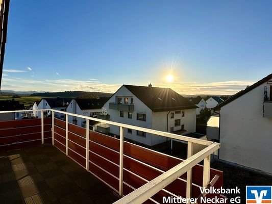 Sonniger Balkon