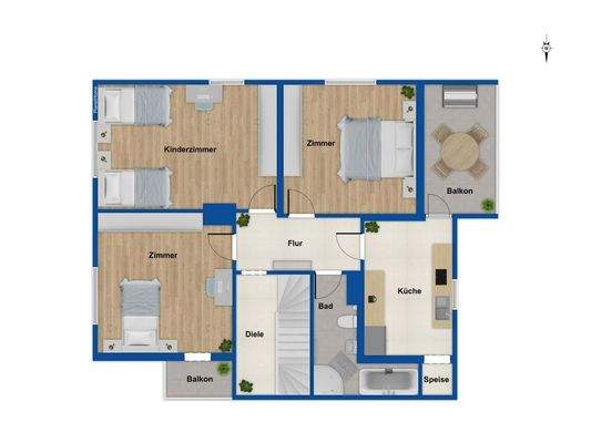 Grundriss Obergeschoss