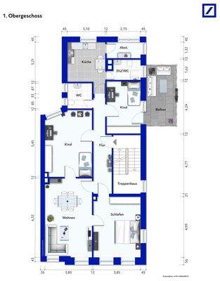 Grundriss 1. Obergeschoss
