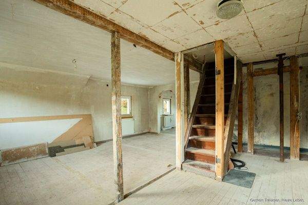 Obergeschoss Treppe zum Dachstuhl