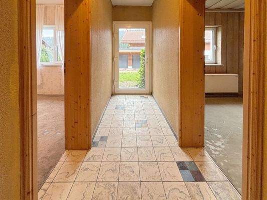 Untergeschoss - Zugang in den Garten