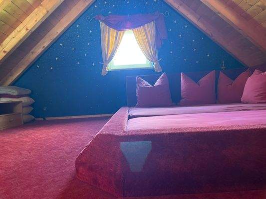 Kuschelecke in der Galerie (Dachgeschoss)