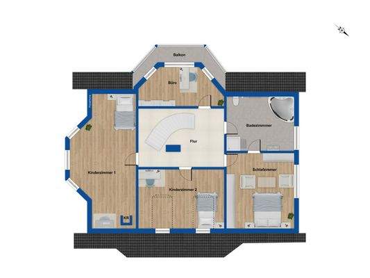 Grundriss Dachgeschoss