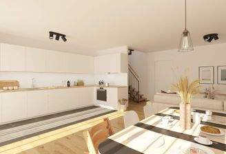 Die offene Wohnküche bietet reichlich Platz für ku