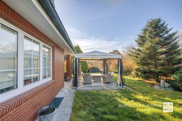 Der rückwärtige Gartenbereich