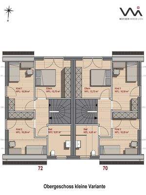 Grundriss 2 Haus Nr. 72 I 70 