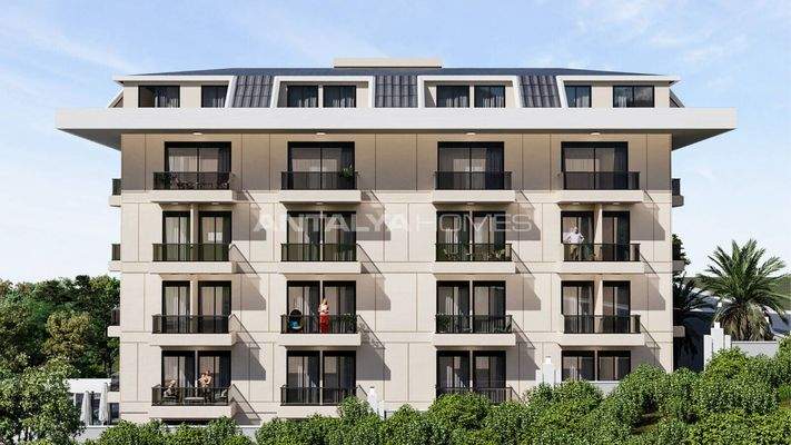 Sea-View Flats with Pool in Central Alanya